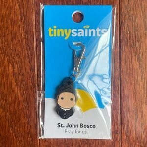 Brand New Tiny Saints St. John Bosco Key Chain/Backpack Charm